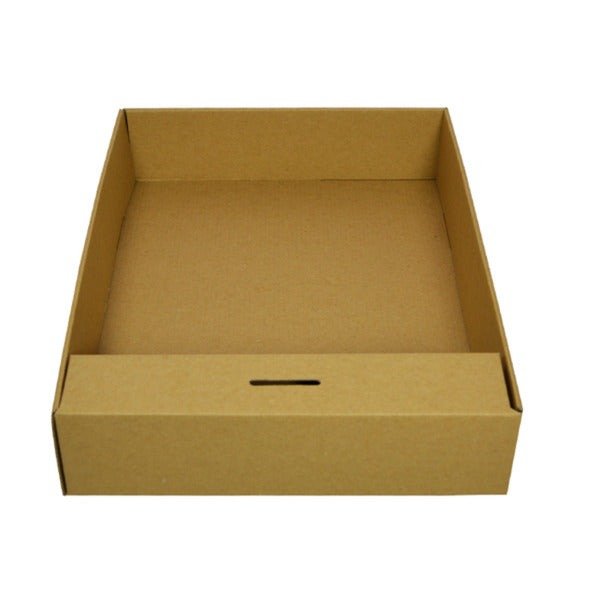 SAMPLE - E Flute - Snack Box with Money Holder - Kraft Brown - PackQueen