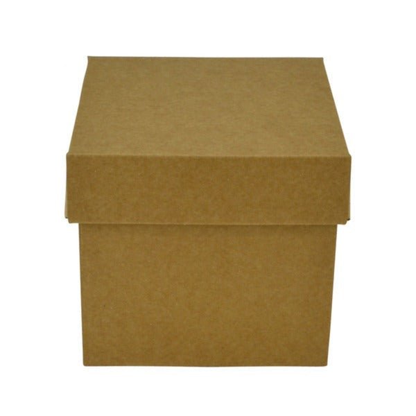 SAMPLE - E Flute - Two Piece Cardboard Gift Box 19276 (Base & Lid) - Kraft Brown - PackQueen