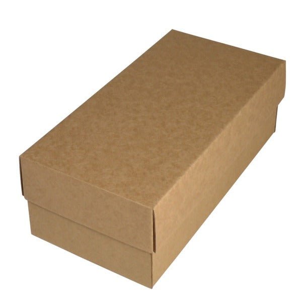 SAMPLE - E Flute - Two Piece Postage Box 21088AB (Base & Lid) - Kraft Brown - PackQueen
