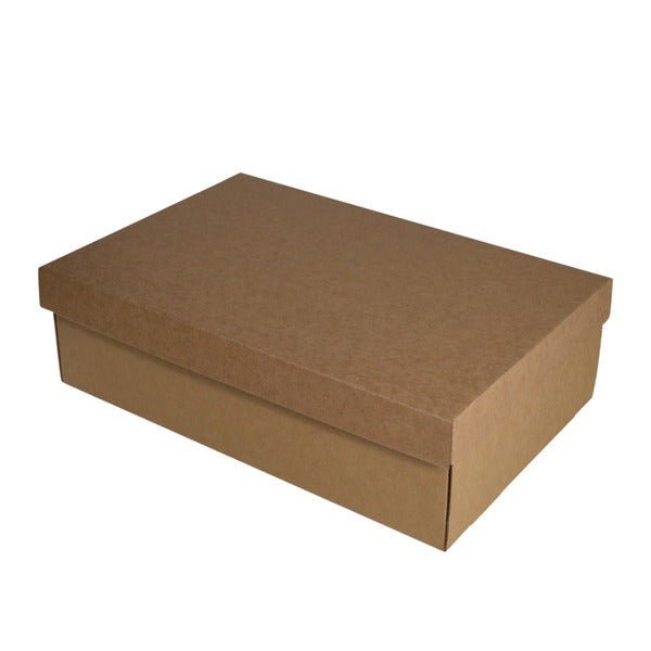 SAMPLE - E Flute - Two Piece Postage & Gift Box 18589 (Base & Lid) - Kraft Brown - PackQueen