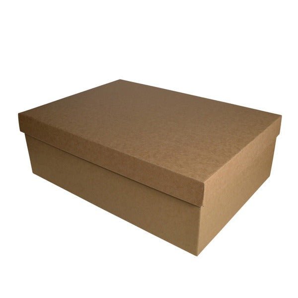 SAMPLE - E Flute - Two Piece Postage & Gift Box 23007ABC (Base & Lid) - Kraft Brown - PackQueen