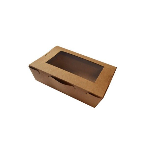 SAMPLE - Extra Small Lunch Boxes with Window - Brown - PackQueen