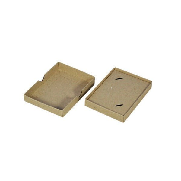 SAMPLE - Gift Voucher Box - Recycled Brown Paperboard (285gsm) (Base, Insert & Lid) - PackQueen