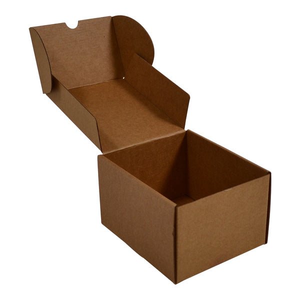 SAMPLE - Large Glass Candle 1 Danube Jar Pack with Insert - Kraft Brown - PackQueen