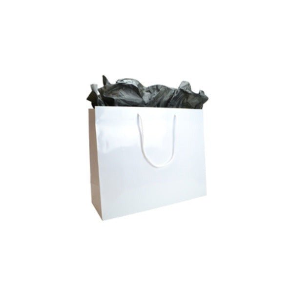 SAMPLE - Large - Gloss White Euro Gift Bag - PackQueen
