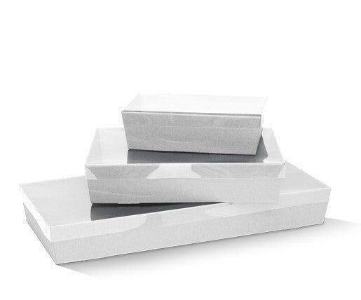 SAMPLE - Large Rectangle Catering Tray Plastic Lid (requires assembly) (Suitable for 270-CTL, 270-BCTL, 700-21163, 700-21166) - PackQueen