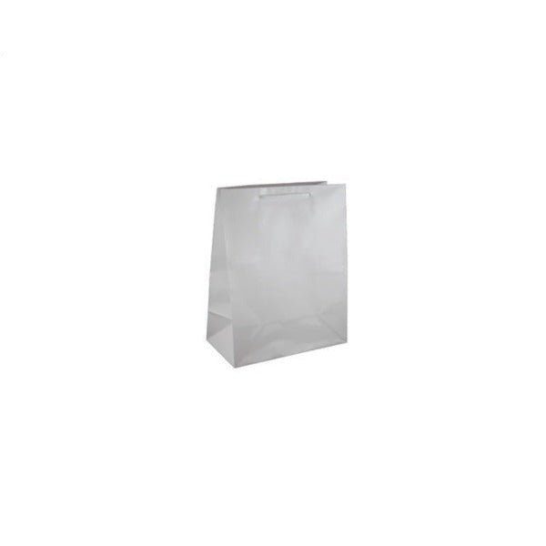SAMPLE - Matt White Paper Gift Bag Medium - PackQueen