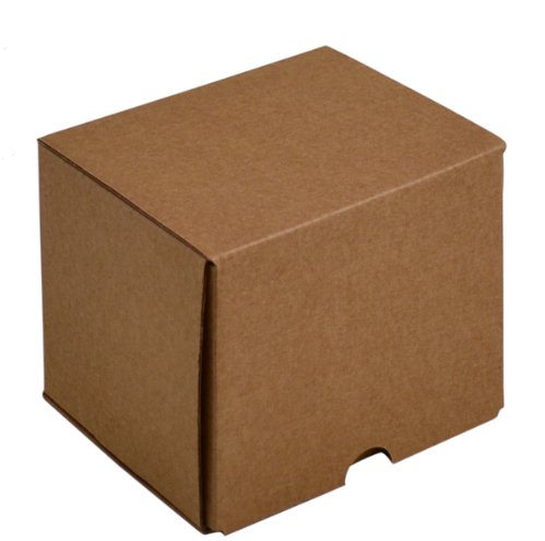 SAMPLE - Medium Candle Plain Glass 1 Oxford/Cambridge Jar Pack with Insert - Kraft Brown - PackQueen