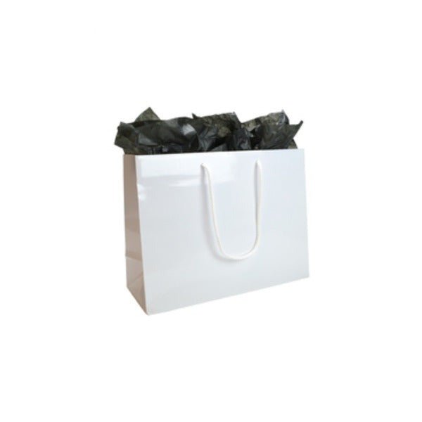 SAMPLE - Medium - Gloss White Euro Gift Bag - PackQueen