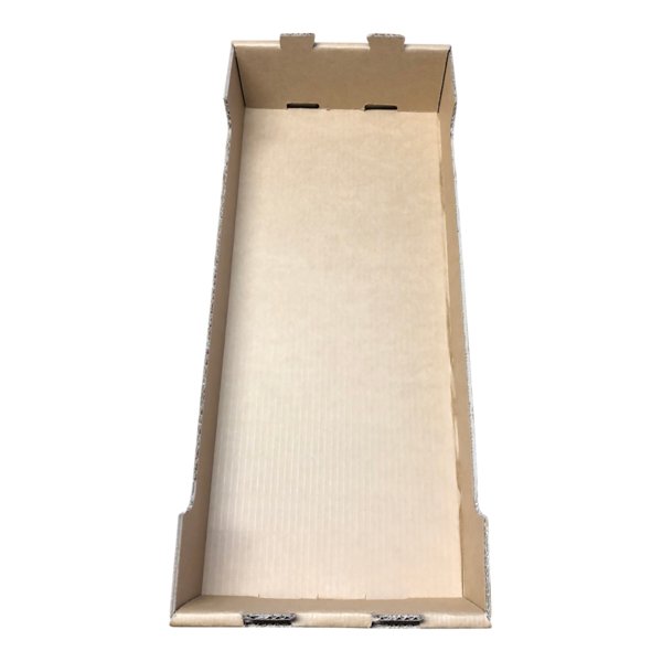 SAMPLE - Medium Heavy Duty Stackable Cardboard Catering and Storage Tray (One Piece Self Locking) - Kraft Brown - PackQueen