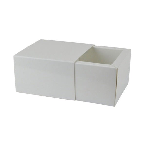 SAMPLE - Medium Slide Over Cover - Smooth White Paperboard (285gsm) (Base & Sleeve) - PackQueen