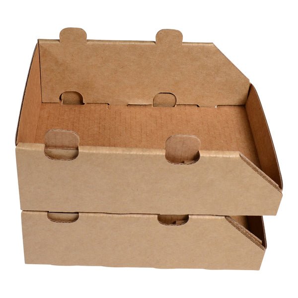 SAMPLE - Mini Stackable Storage & Bin Box 29990 - Kraft Brown - PackQueen