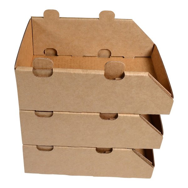 SAMPLE - Mini Stackable Storage & Bin Box 29990 - Kraft Brown - PackQueen