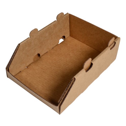 SAMPLE - Mini Stackable Storage & Bin Box 29990 - Kraft Brown - PackQueen