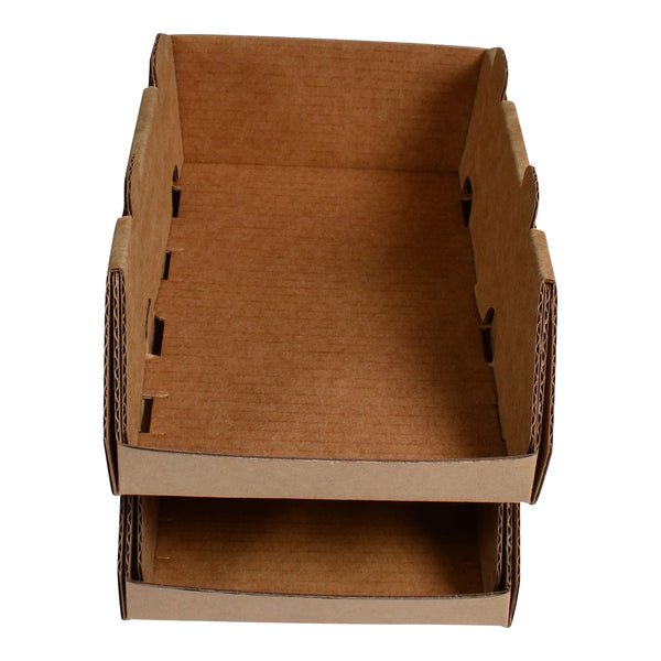 SAMPLE - Mini Stackable Storage & Bin Box 29990 - Kraft Brown - PackQueen