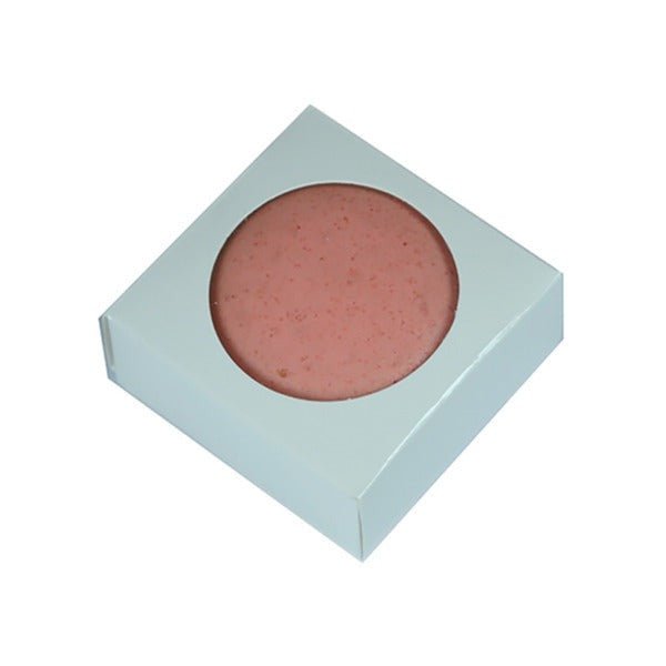SAMPLE - One Macaron Box with Clear round Window - Smooth White Paperboard (285gsm) - PackQueen