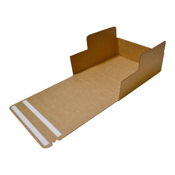 SAMPLE One Piece Postage & Mailing Box 27277 with Peal & Seal Double Tape - Kraft Brown - PackQueen