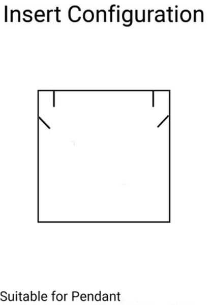 SAMPLE - Rigid Cardboard Pendant Jewellery Box - Black & White with Bow - PackQueen