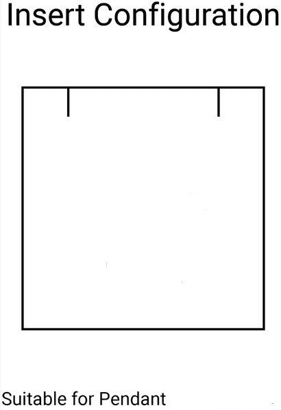 SAMPLE - Rigid Cardboard Pendant Jewellery Box - Two Tone Texture - PackQueen