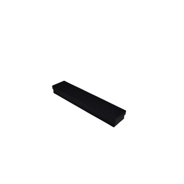 SAMPLE - Rigid Cardboard Standard Bracelet Jewellery Box - Matt Black (non reversible white suede insert) - PackQueen