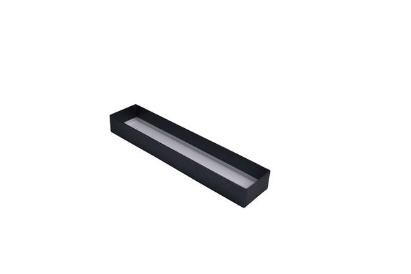SAMPLE - Rigid Cardboard Standard Bracelet Jewellery Box - Metallic Charcoal (non reversible white suede insert) - PackQueen