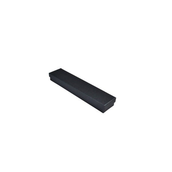 SAMPLE - Rigid Cardboard Standard Bracelet Jewellery Box - Metallic Charcoal (non reversible white suede insert) - PackQueen