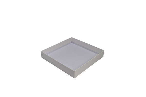SAMPLE - Rigid Cardboard Standard Necklace Jewellery Box - Matt White (non reversible white suede insert) - PackQueen