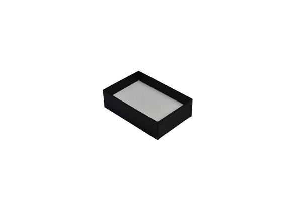 SAMPLE - Rigid Cardboard Standard Pendant Jewellery Box - Matt Black - PackQueen