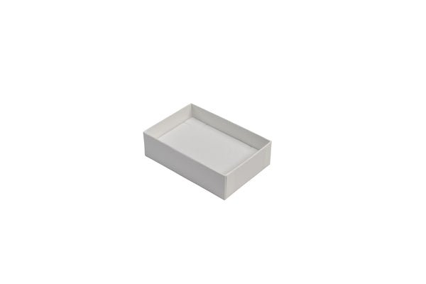 SAMPLE - Rigid Cardboard Standard Pendant Jewellery Box - Matt White - PackQueen