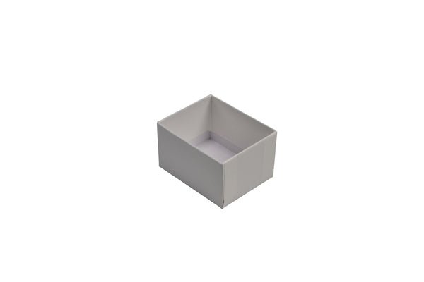 SAMPLE - Rigid Cardboard Standard Small Jewellery Box for Rings, Earrings, Pendants or Hoops - Matt White - PackQueen