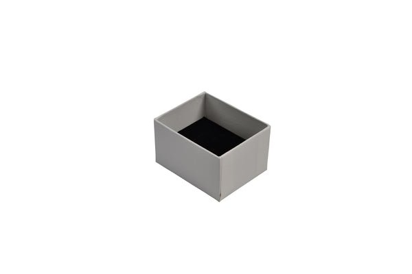 SAMPLE - Rigid Cardboard Standard Small Jewellery Box for Rings, Earrings, Pendants or Hoops - Matt White - PackQueen