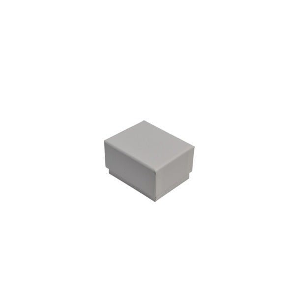 SAMPLE - Rigid Cardboard Standard Small Jewellery Box for Rings, Earrings, Pendants or Hoops - Matt White - PackQueen