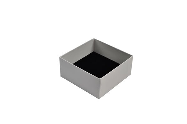 SAMPLE - Rigid Cardboard Standard Square Jewellery Box - Matt White - PackQueen