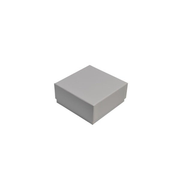 SAMPLE - Rigid Cardboard Standard Square Jewellery Box - Matt White - PackQueen