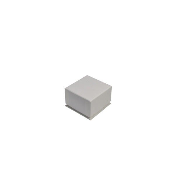 SAMPLE - Rigid Linen Huggie Jewellery Box Suitable for Earrings - White - PackQueen