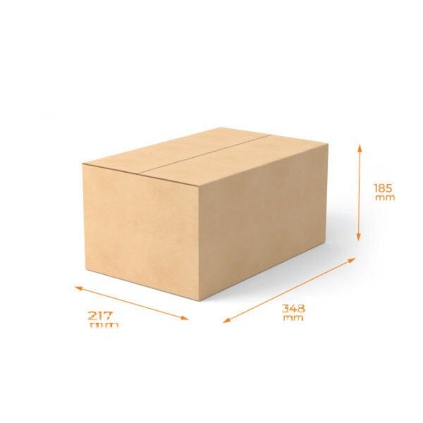 SAMPLE - RSC Shipping Carton 24434 (P/N277313) - Kraft Brown - PackQueen
