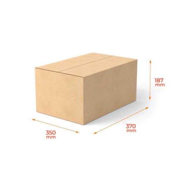 SAMPLE - RSC Shipping Carton 24435 - P/N277309 (Previously 250753) - Kraft Brown - PackQueen