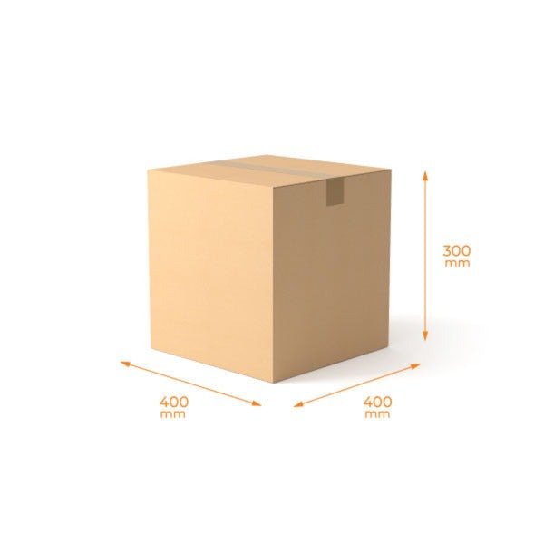 SAMPLE - RSC Shipping Carton 300846 1C Kraft Brown Board - PackQueen