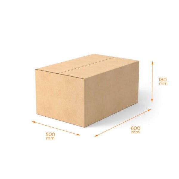 SAMPLE RSC Shipping Carton 300855. 1C Kraft Brown Board - PackQueen