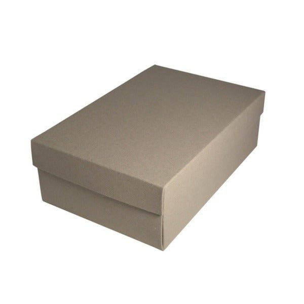 SAMPLE - Shoe Gift Box - Recycled Brown Paperboard (285gsm) (Base & Lid) - PackQueen