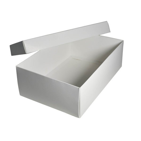 SAMPLE - Shoe Gift Box - Smooth White Paperboard (285gsm) (Base & Lid) - PackQueen