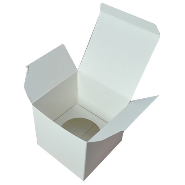 SAMPLE - Single Cupcake Box - Smooth White Paperboard (285gsm) - PackQueen