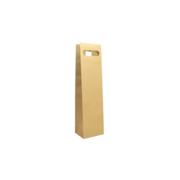 SAMPLE - Single DC - Paper Wine Bag Kraft Brown - PackQueen