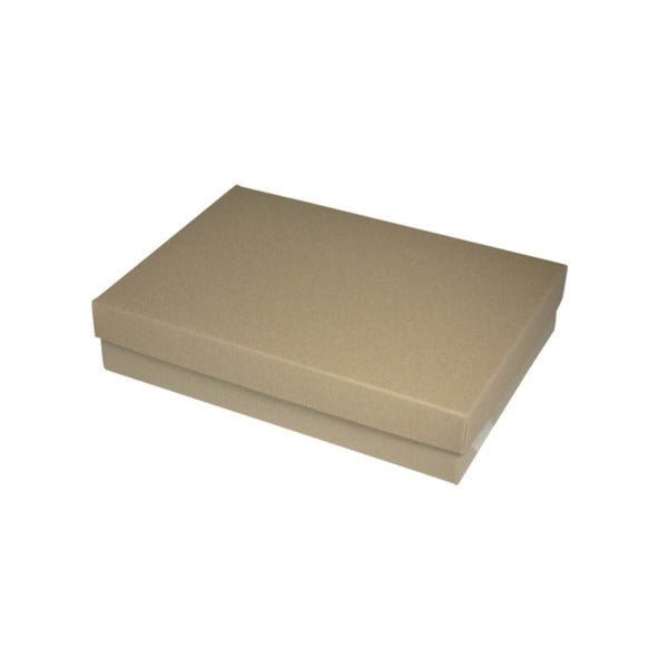 SAMPLE - Slim Line A5 Gift Box - Recycled Brown Paperboard (285gsm) (Base and Lid) - PackQueen