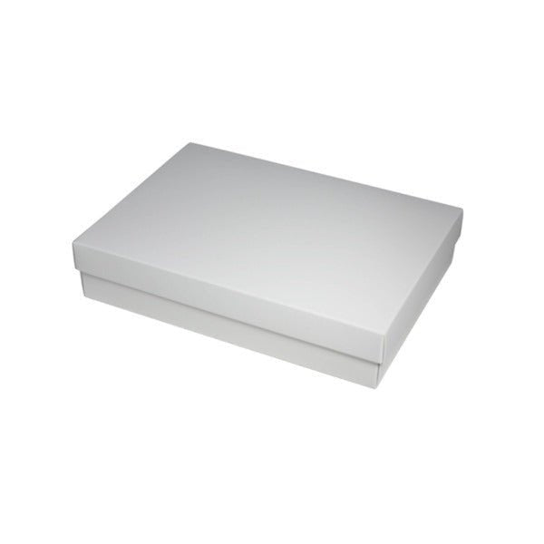 SAMPLE - Slim Line A5 Gift Box - Smooth White Paperboard (285gsm) (Base and Lid) - PackQueen