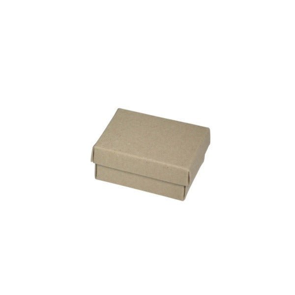 SAMPLE - Small Slim Line Jewellery Box - Recycled Brown Paperboard (285gsm) - PackQueen