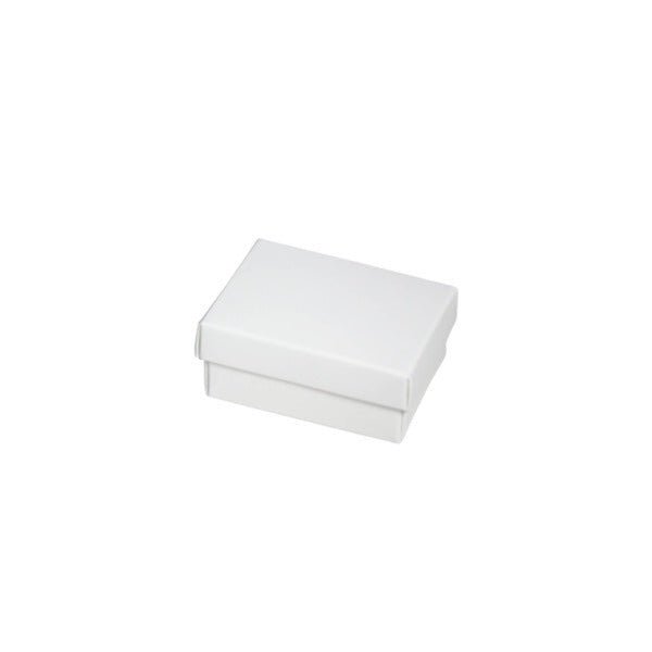 SAMPLE - Small Slim Line Jewellery Box - Smooth White Paperboard (285gsm) - PackQueen