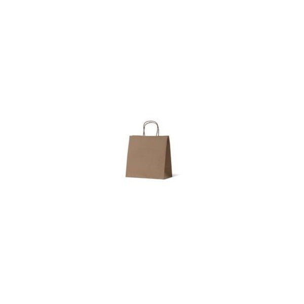 SAMPLE - Small Takeaway Kraft Brown Paper Gift Bag - PackQueen