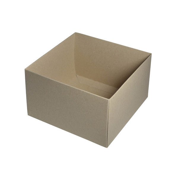 SAMPLE - Square Large Gift Box - Recycled Brown Paperboard (285gsm) (Base and Lid) - PackQueen