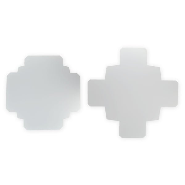 SAMPLE - Square Large Gift Box - Smooth White Paperboard (285gsm) (Base & Lid) - PackQueen